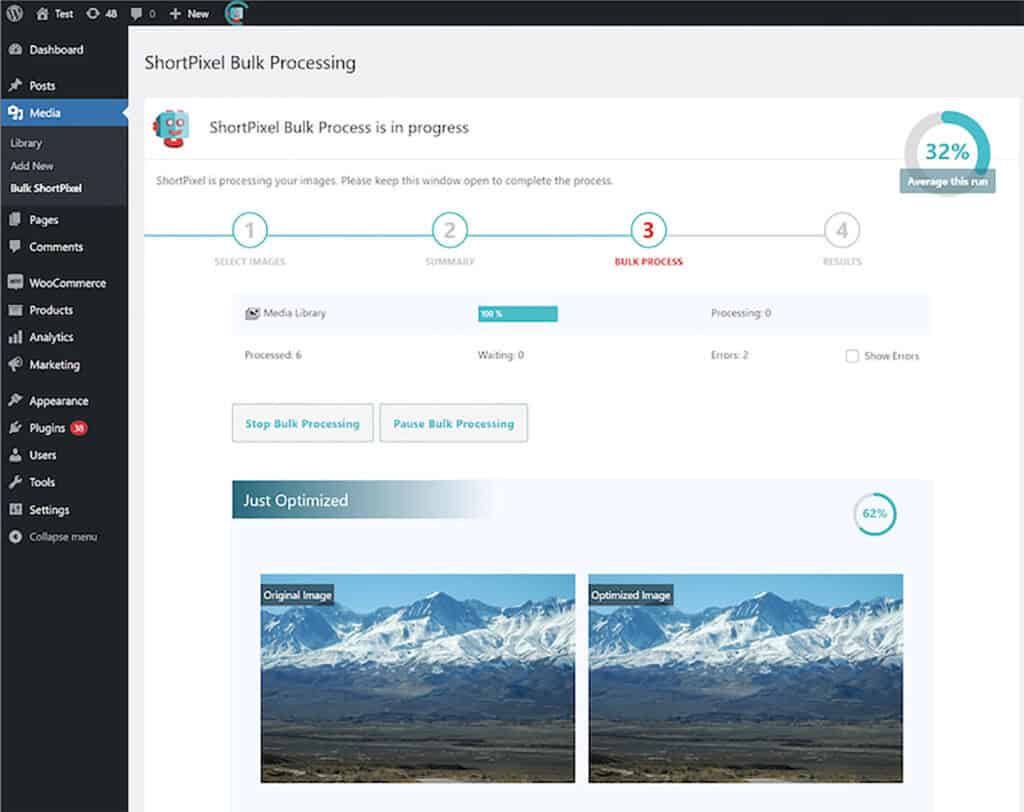 Illustratieve afbeelding van de ShortPixel Image Optimizer plug-in voor het optimaliseren van afbeeldingen in WordPress
